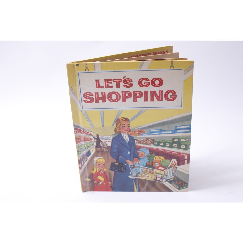 Let's Go Shopping, Guyon Brooke, Picture Book, 1958, Wonder Books~ 250407-WH 169